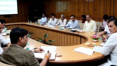 Dr. Prem Chand Aggarwal today held a review meeting with officials regarding the progress of “Amrit Yojana” in the auditorium room of the Legislative Assembly.