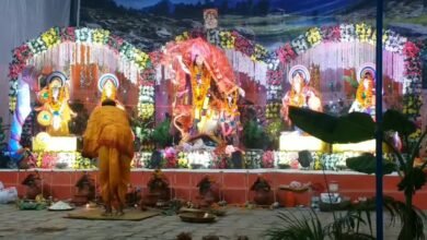 Grand worship of Maa Durga in Kumaon division, worship as per Bengali customs in Century Paper Mill**