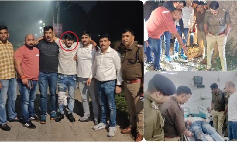 Encounter between police and gangster in Premnagar, member of interstate vehicle theft gang arrested