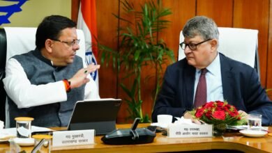 Important meeting of Chief Minister Dhami with the Vice Chairman of NITI Aayog on the development challenges of Uttarakhand