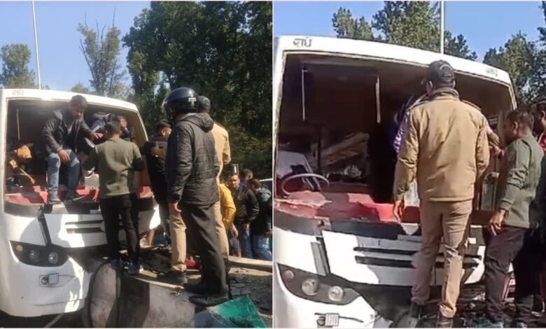 Major road accident in Doiwala: Brakes of a bus full of wedding guests failed, woman seriously injured