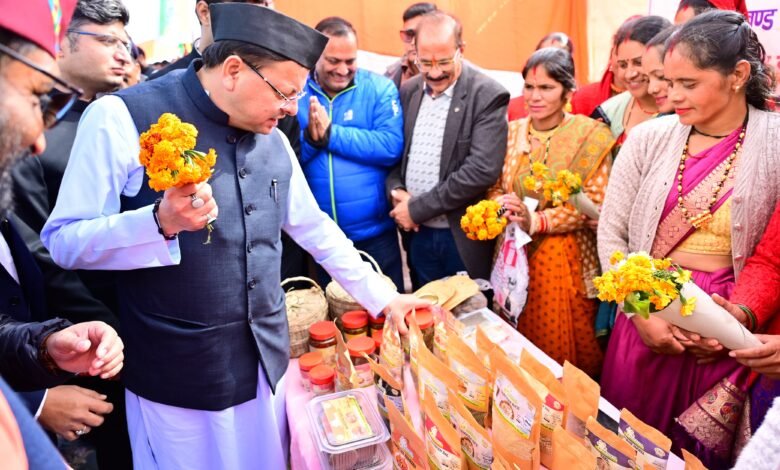 State Foundation Day was celebrated with simplicity, Chief Minister announced development plans in Gairsain