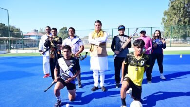 Chief Minister Pushkar Singh Dhami inspected the lawn ball camp, boosted the morale of the players