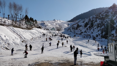 First snowfall of the season in Auli: Crowd of tourists increased amidst the snowy views