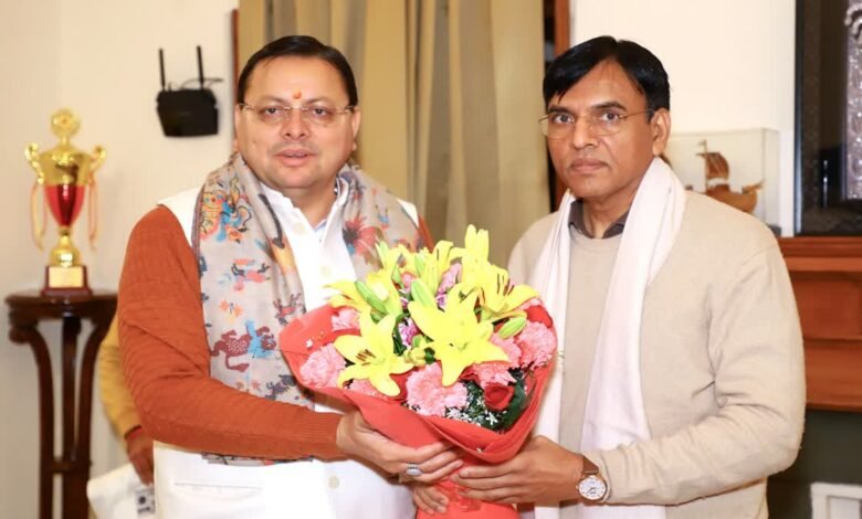 Preparation for National Games in Uttarakhand: CM Dhami met Union Sports Minister