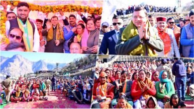 Chamoli: CM Dhami sought support for BJP in Jyotirmath