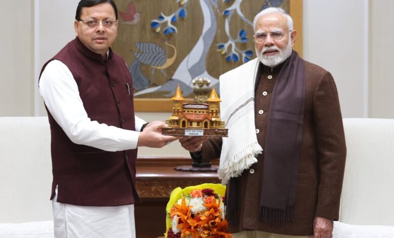 Chief Minister Pushkar Singh Dhami met the Prime Minister, discussed state development works