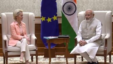 European Commission President Ursula von der Leyen on India visit