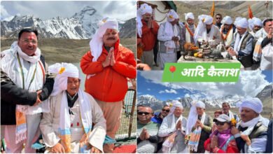 Former Chief Minister Harish Rawat reached Adi Kailash: Completed the difficult journey at the age of 77, took blessings from Lord Shiva