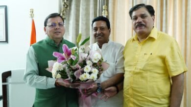 Congress leaders made a courtesy call on CM Pushkar Singh Dhami, public interest issues were discussed