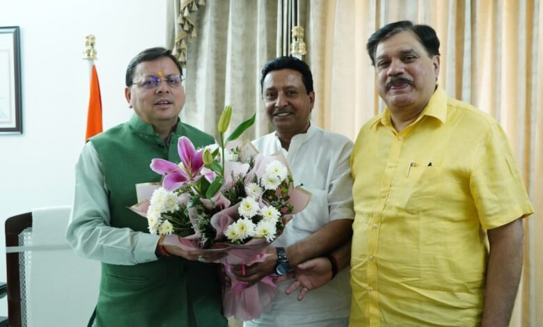 Congress leaders made a courtesy call on CM Pushkar Singh Dhami, public interest issues were discussed