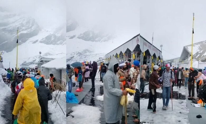 Huge crowd of devotees at Hemkund Sahib and Tungnath Dham, old records broken in one month