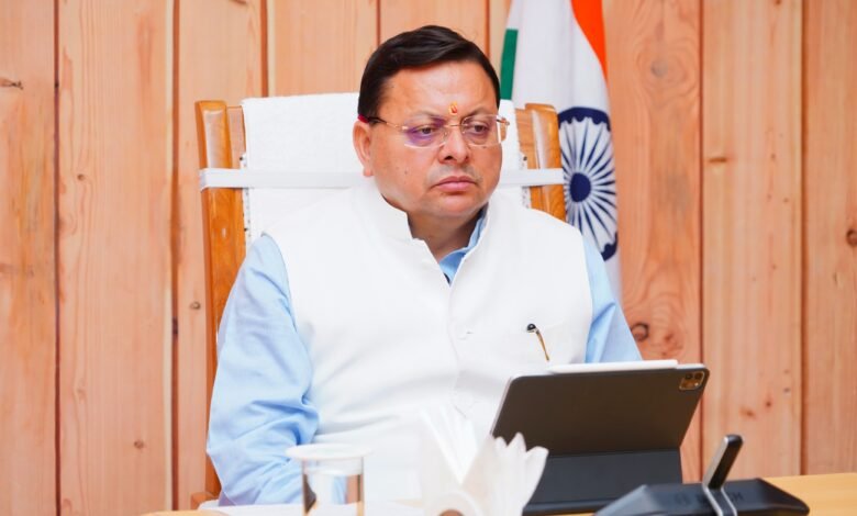 Chief Minister Dhami in action: Negligent engineer suspended, instructions to expedite development works