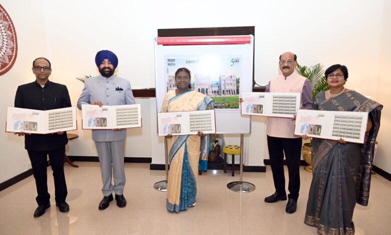 President Murmu released a special postage stamp on the completion of 125 years of Raj Bhavan Nainital