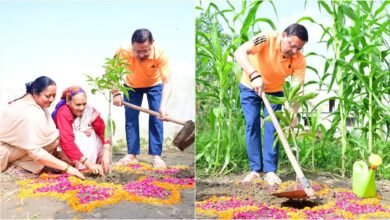 CM Dhami planted saplings with his mother, gave the message of environment and politics during his Khatima visit