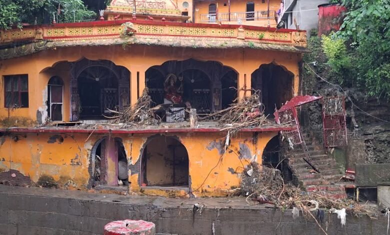 Tamsa river overflows near Tapkeshwar Mahadev temple, causing massive destruction