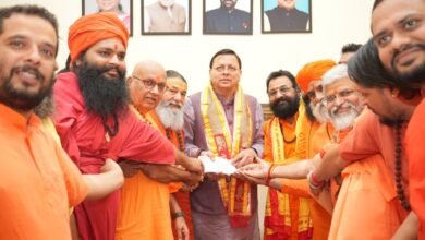 Akhara Parishad donated ₹34 lakh to the CM's Relief Fund, and the Sant Samaj pledged to adopt the affected village.