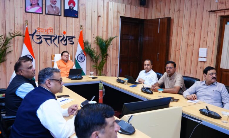 CM Dhami gave instructions to expedite road construction and repair
