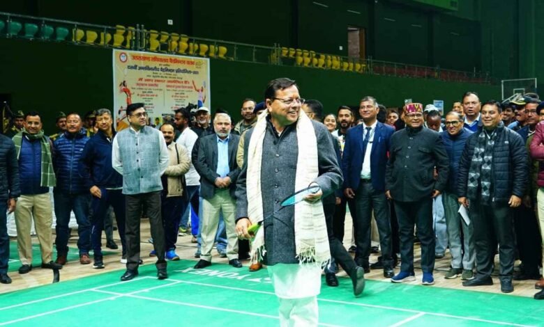 The 10th Inter-Departmental Badminton Tournament of the Uttarakhand Secretariat has commenced, with CM Dhami encouraging the players.