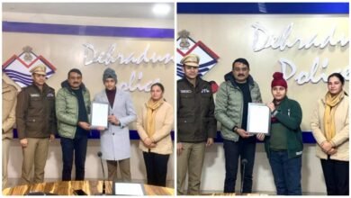 Two children became examples of indomitable courage; SSP Ajay Singh honored them.