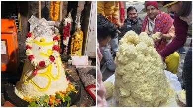Ghee Kamal ritual at Jageshwar Dham: The Shivling was covered with 251 kg of pure ghee, and Lord Shiva will remain in secret meditation for a month.