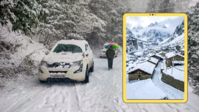 Nature's 'white' fury in Uttarakhand: Heavy snowfall and rain disrupt normal life, schools closed until February 2nd.