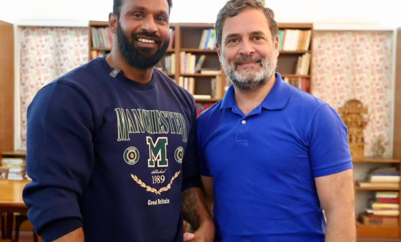 Mohammad Deepak meets Rahul Gandhi in Delhi, sparking renewed political debate over the Kotdwar controversy.