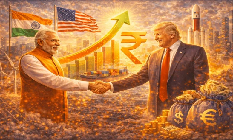 Rupee strengthens, stock market rallies! Trump's tariff decision could bring significant economic benefits to India.