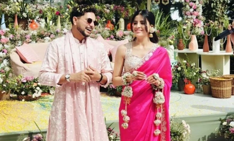 Kuldeep Yadav's royal wedding took place in Mussoorie, where he tied the knot with his childhood friend Vanshika Chaddha.