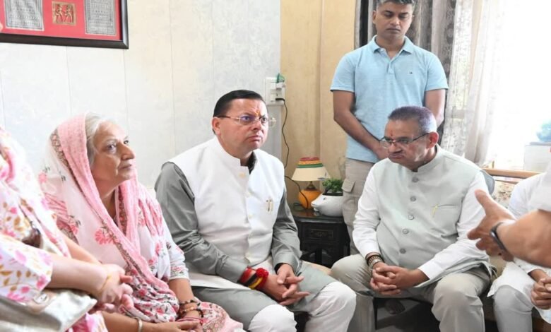 Dehradun Nightclub Firing Case: Retired Brigadier Mukesh Joshi bid a tearful farewell, CM Dhami met his family.