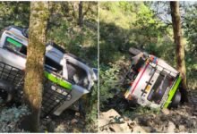 Pauri Road Accident: Horrific road accident in Pauri, both a motorcycle and a Max vehicle plunged into a gorge following a collision, leaving 9 people injured.