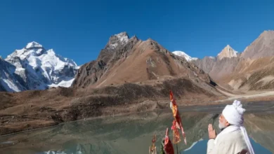 Adi Kailash Yatra: Weather Takes a Turn Ahead of the Pilgrimage; Fresh Snowfall in Om Parvat and Vyas Valley.
