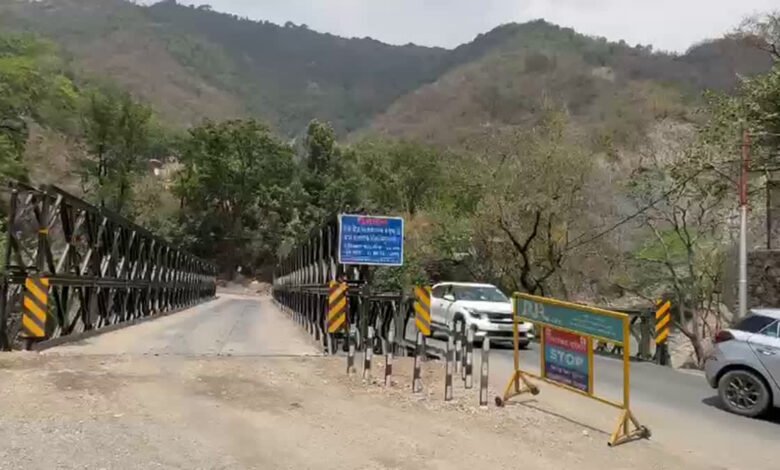 Mussoorie Road Traffic Relief: Major Relief on Dehradun-Mussoorie Road with the Second Bailey Bridge; Traffic Congestion Woes Come to an End.