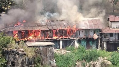 Wooden House Fire: Massive Blaze in Tharali, Chamoli; Wooden House Reduced to Ashes in Moments