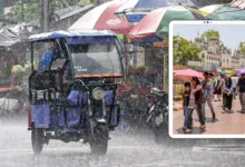 India Weather Update: Southwest Monsoon Gains Momentum; Heavy Rain Alert for 8 States; 6-Day Heatwave in Delhi.