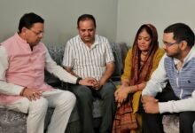 CM Dhami arrives in Almora to pay tribute to Lieutenant Bireshwar Goswami; a grand memorial gate to be built in the martyr's name.