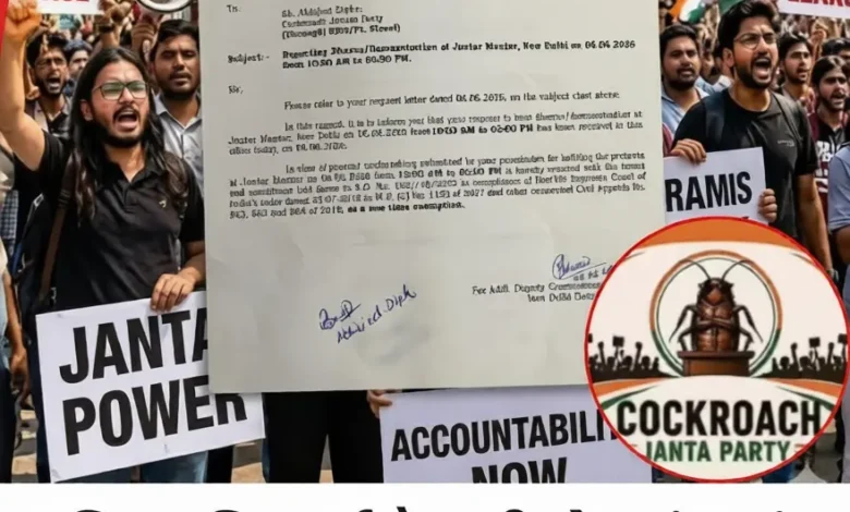 Cockroach Janta Party Protest in Delhi: Permission granted for the protest at Jantar Mantar; supporters gather in support of Abhijit Deepke; high alert in Delhi.