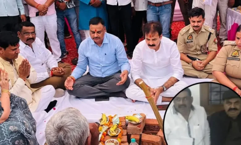 Mirzapur Police Outpost Controversy: Questions raised over gangster's presence at the foundation-laying ceremony.