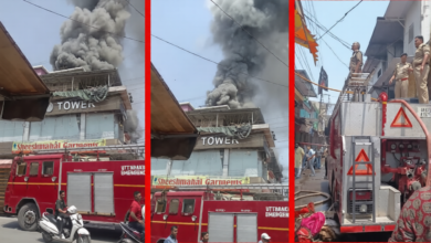 Paltan Bazaar Fire: A massive fire broke out in Dehradun's historic Paltan Bazaar, burning saree and lehenga showrooms to ashes.