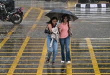 Dark monsoon clouds over India as IMD issues Monsoon Update with heavy rain alert for 24 states including Delhi, Uttar Pradesh, Bihar, and Uttarakhand.