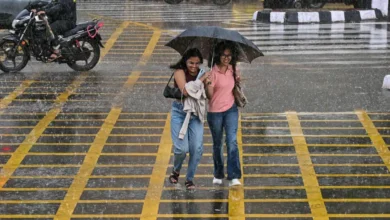 Dark monsoon clouds over India as IMD issues Monsoon Update with heavy rain alert for 24 states including Delhi, Uttar Pradesh, Bihar, and Uttarakhand.