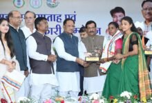 Chhattisgarh Chief Minister Vishnu Deo Sai addressing the Chhattisgarh Cooperative Conference and announcing major initiatives for farmers, cooperative societies, and rural development.