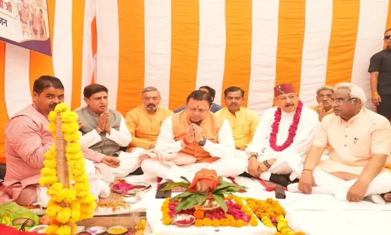 Foundation stone laid for the ₹235 crore Ganga Corridor project in Haridwar; CM Dhami reviewed preparations for the Kanwar Mela.