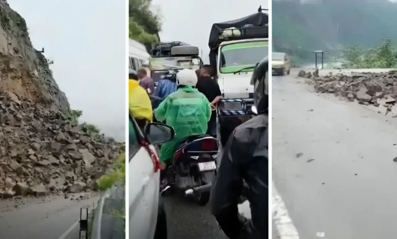 Sirohbagar mountain has been crumbling for 66 years; Badrinath Highway stalled again... 5-km-long traffic jam, major impact on Char Dham Yatra.