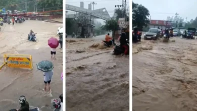 Dehradun Weather: Torrential rain disrupts normal life in Dehradun; road outside IT Park turns into a river; schools closed amid 'Red Alert'.