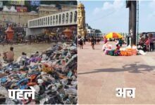 Haridwar Cleanliness drive after Kanwar Mela with workers cleaning Ganga ghats