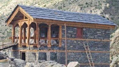 Vibrant Villages in Uttarakhand with traditional wooden and stone houses near China border