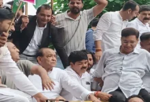 Congress protest over Haldwani Purification Controversy in Uttarakhand