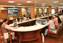 Uttarakhand CM Dhami during the cabinet meeting in Haridwar where 13 proposals were approved.
