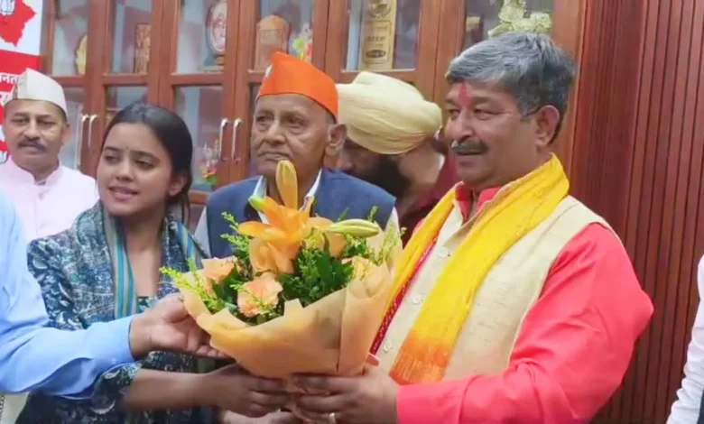 Rajya Sabha Candidate Dinesh Arya: Grand welcome for Dinesh Arya ahead of nomination; to file papers tomorrow.